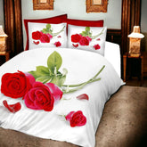 Duvet Cover, 3D Duvet Cover Set, 3D Bedding,Duvet Covers, rose design duvet covers, single duvet covers, double duvet covers, king size duvet covers, microfiber duvet covers sets, Microfiber bedding sets, 3Pcs Duvet Covers set,